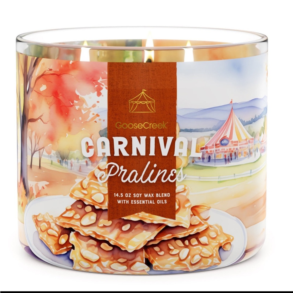 🎡 GC Carnival Pralines 3-Wick Candle NEW